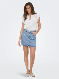 ONLSTELLA Jeans Spódnica jeansowa Krótka spódnica