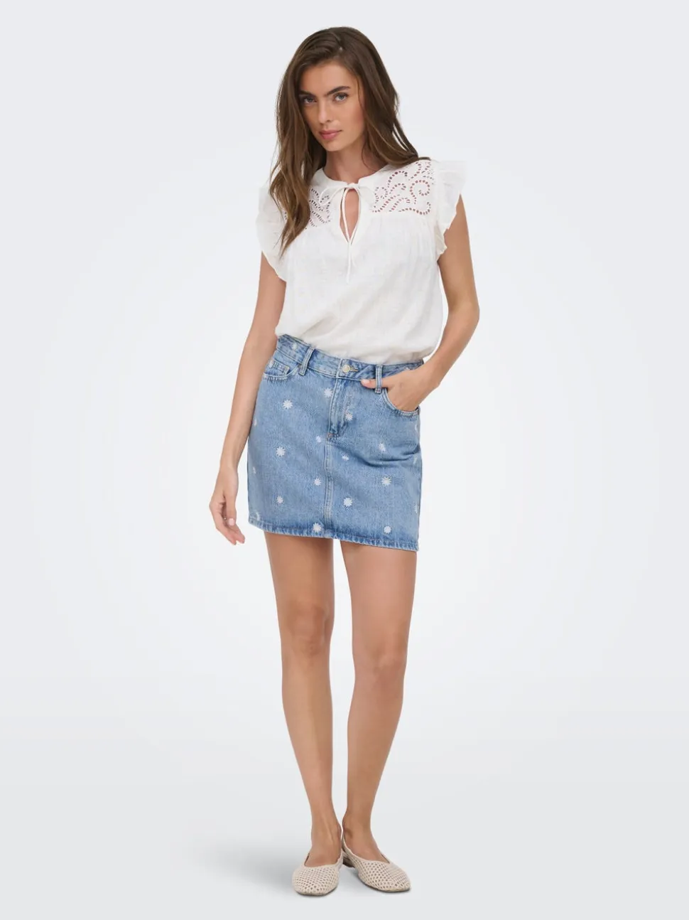 ONLSTELLA Jeans Spódnica jeansowa Krótka spódnica