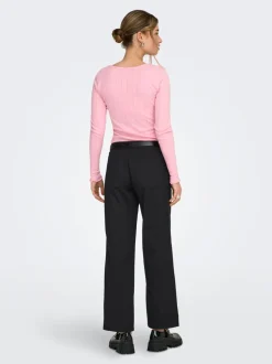 ONLTANNY Krój wide leg Spodnie chino