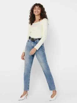 ONLVENEDA Wysoka talia Krój mom Jeans
