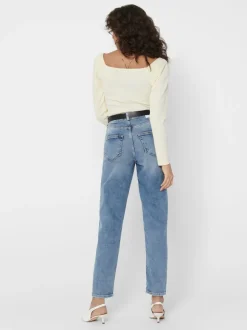 ONLVENEDA Wysoka talia Krój mom Jeans