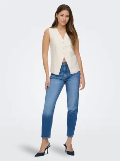 ONLVENEDA Wysoka talia Krój mom Jeans