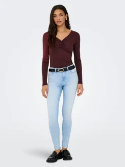 ONLWAUW Średnia talia Krój skinny Jeans