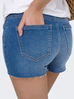 ONLWAUW Średnia talia Krój regularny Jeansowe szorty