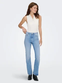 ONLWAUW Wysoka talia Krój flared Jeans