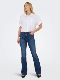 ONLWAUW Wysoka talia Krój flared Jeans