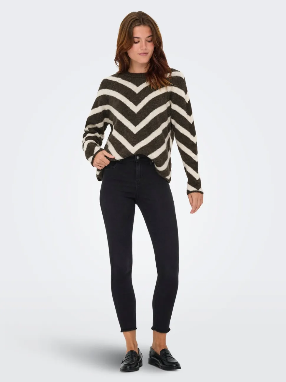 ONLWOW Średnia talia Krój skinny Do kostek Jeans