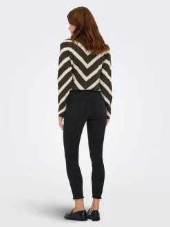 ONLWOW Średnia talia Krój skinny Do kostek Jeans
