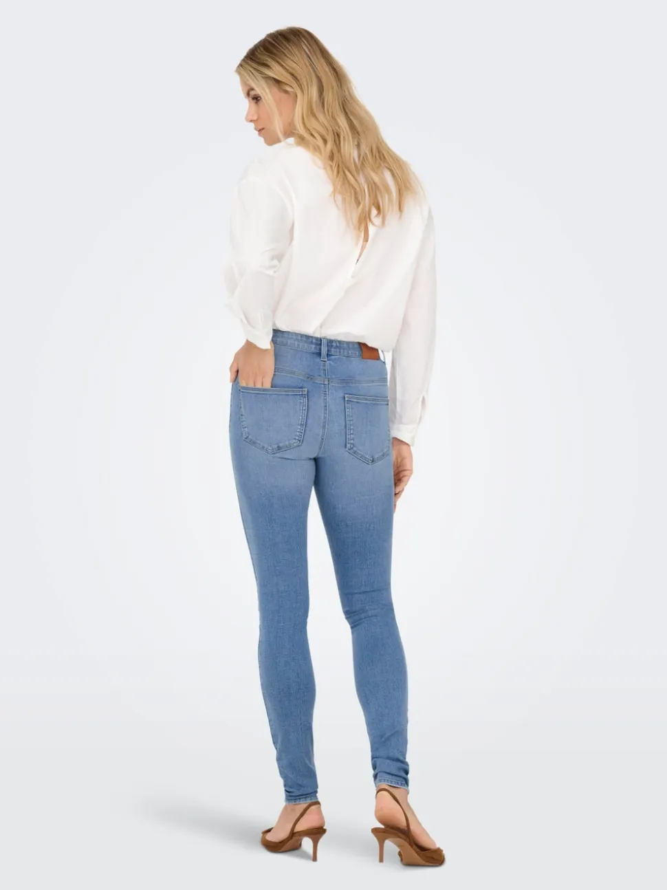 ONPAOLA Wysoka talia Krój skinny Jeans