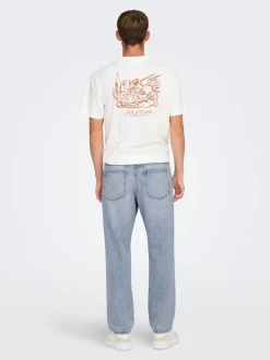 ONSEDGE Średnia talia Krój prosty Jeans