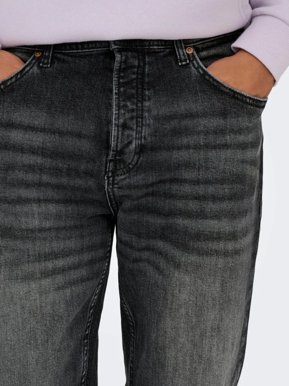 ONSEDGE Średnia talia Krój prosty Jeans