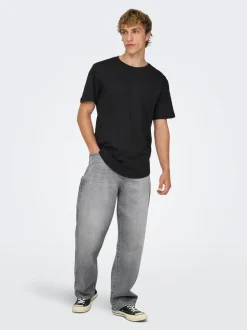 ONSFADE Średni stan Luźno dopasowane Strecth Jeans