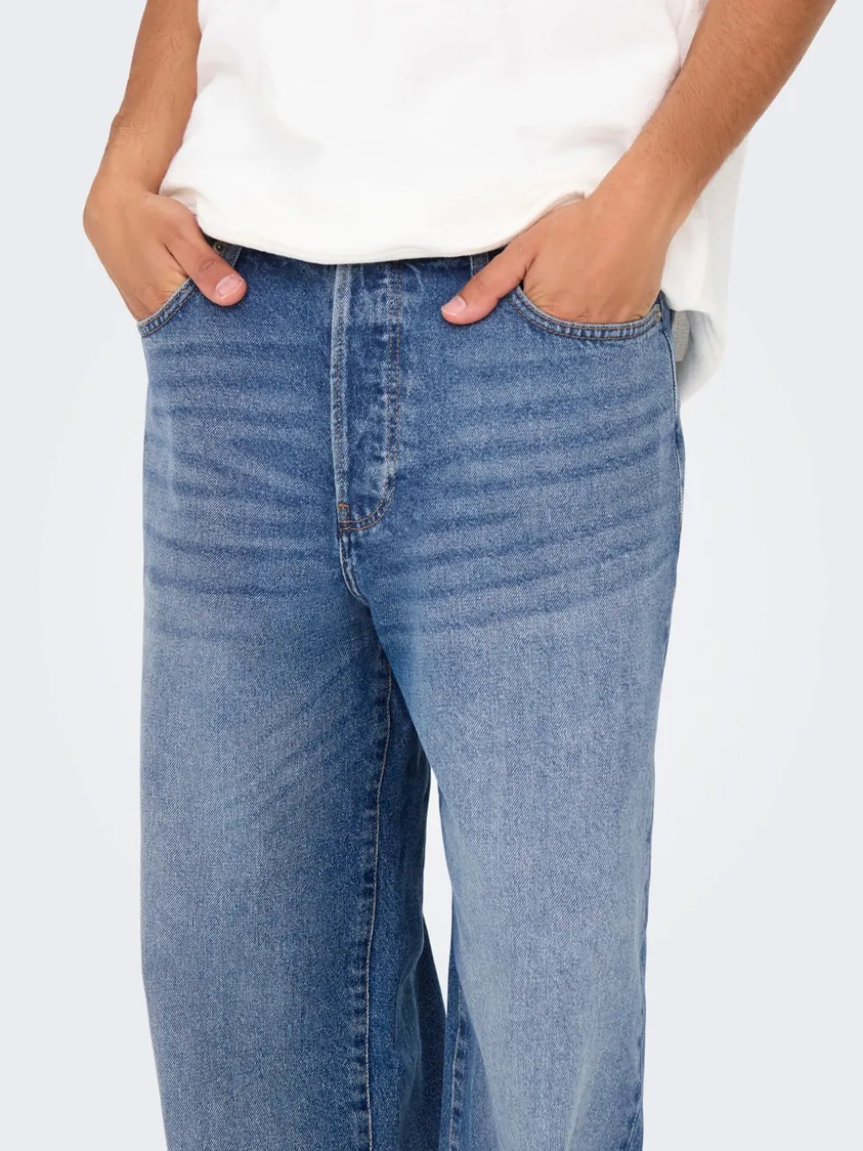 ONSFADE Średnia talia Luźno dopasowane Jeans