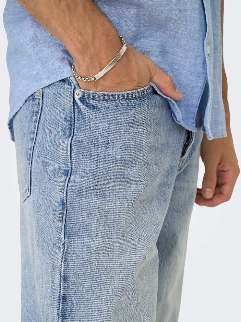 ONSFADE Średnia talia Luźno dopasowane Jeans