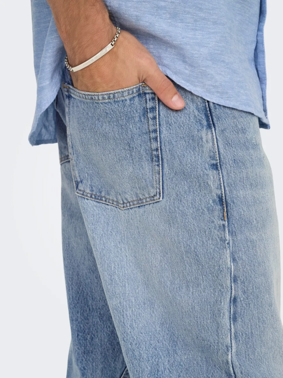 ONSFADE Średnia talia Luźno dopasowane Jeans