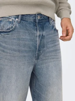 ONSFADE Średnia talia Luźno dopasowane Jeans