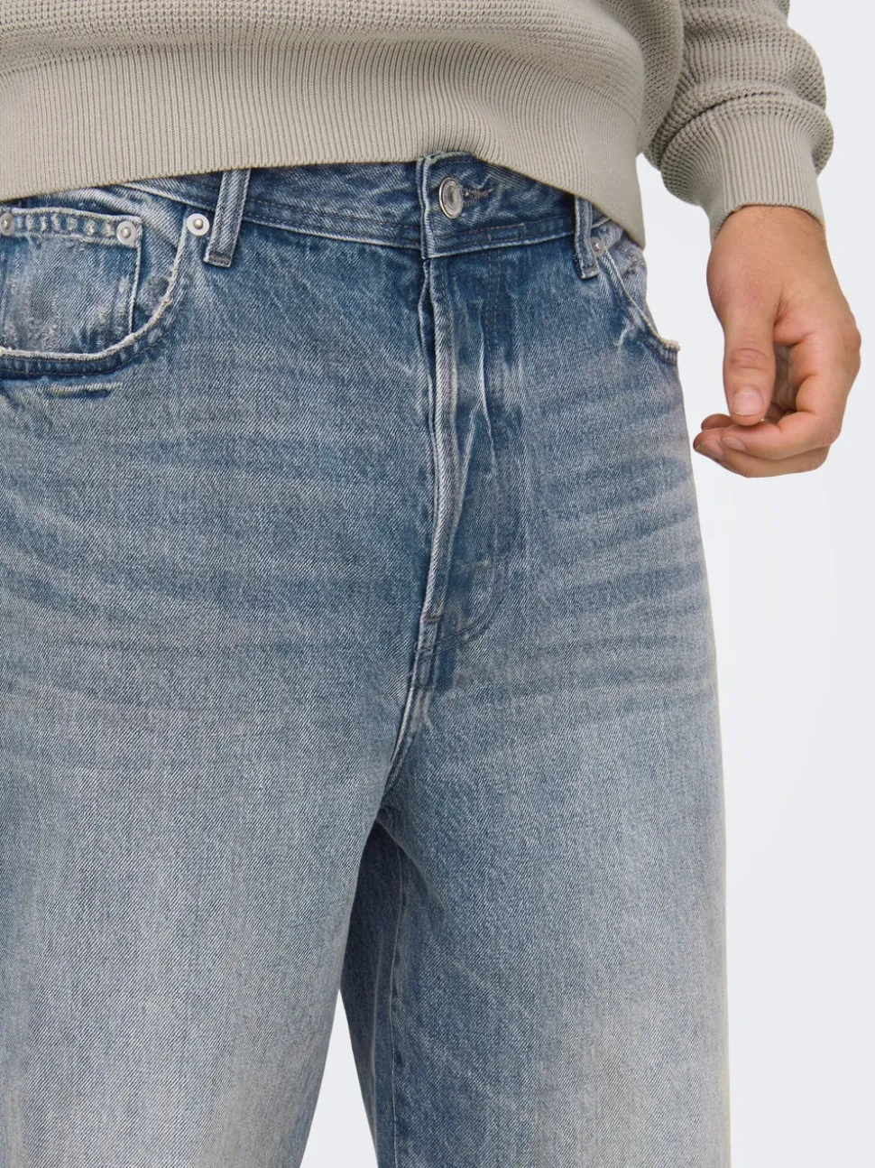 ONSFADE Średnia talia Luźno dopasowane Jeans