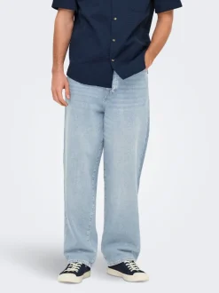 ONSFADE Wysoka talia Luźno dopasowane Jeans