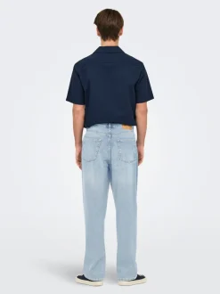 ONSFADE Wysoka talia Luźno dopasowane Jeans