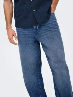 ONSFADE Wysoka talia Luźno dopasowane Jeans