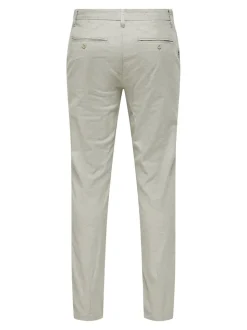 ONSMARK Krój tapered Len Spodnie chino