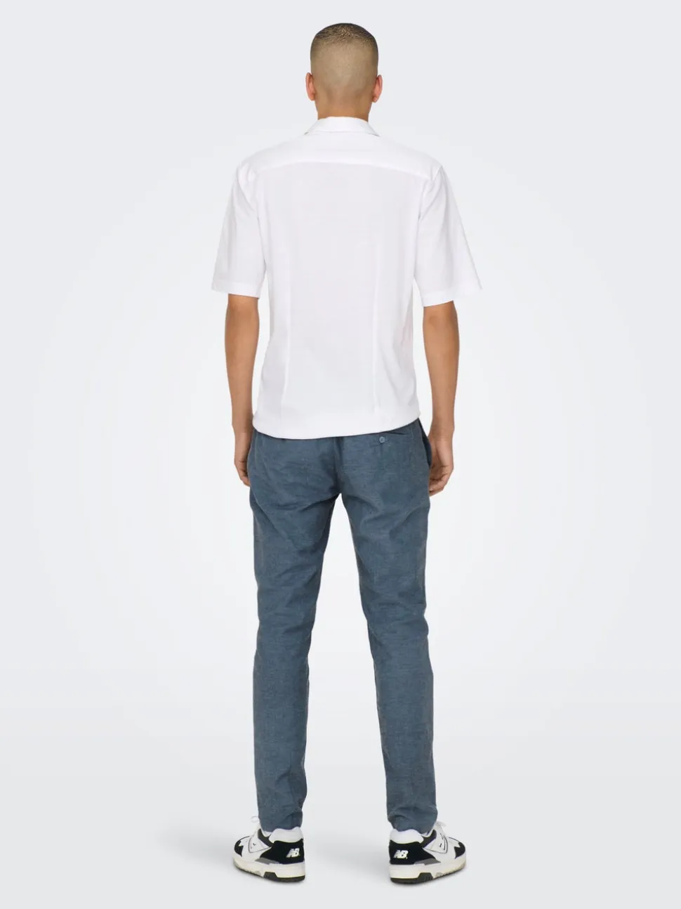 ONSMARK Krój tapered Len Spodnie chino