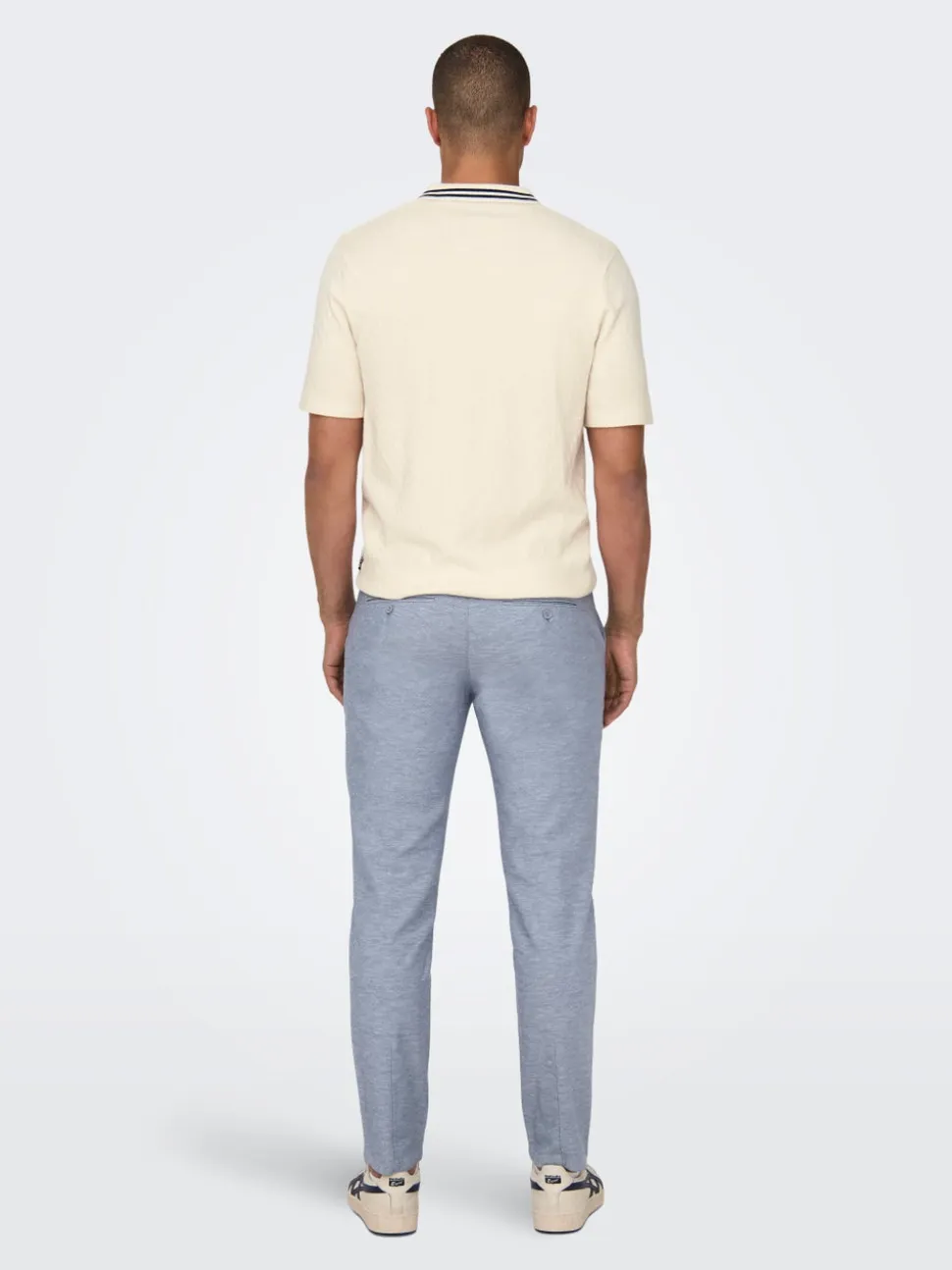 ONSMARK Krój tapered Len Spodnie chino