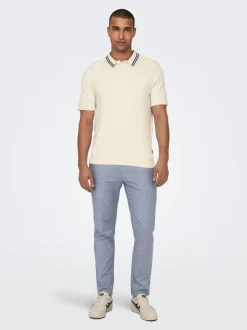 ONSMARK Krój tapered Len Spodnie chino