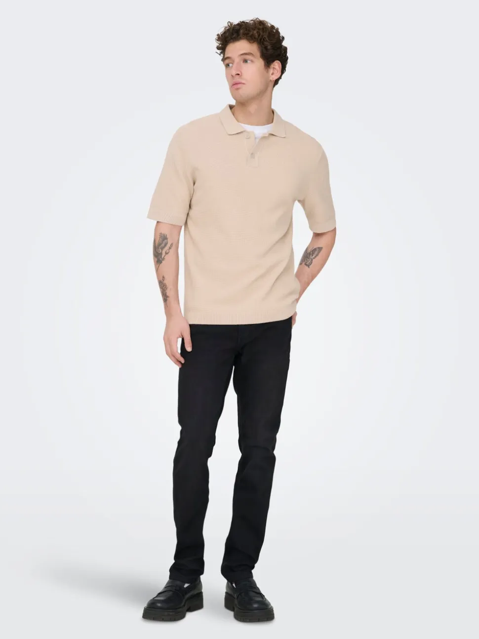 ONSTONY Dzianinowa koszulka polo
