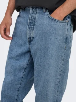 ONSTYE Wysoki stan Krój tapered Jeans