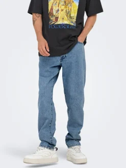 ONSTYE Wysoki stan Krój tapered Jeans