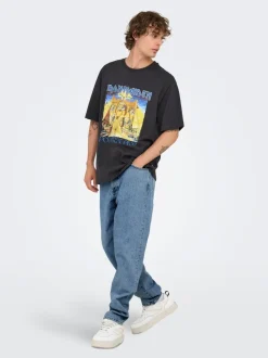 ONSTYE Wysoki stan Krój tapered Jeans