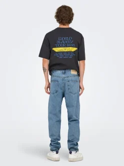ONSTYE Wysoki stan Krój tapered Jeans