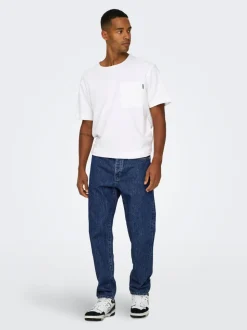 ONSTYE Wysoki stan Luźno dopasowane Jeans