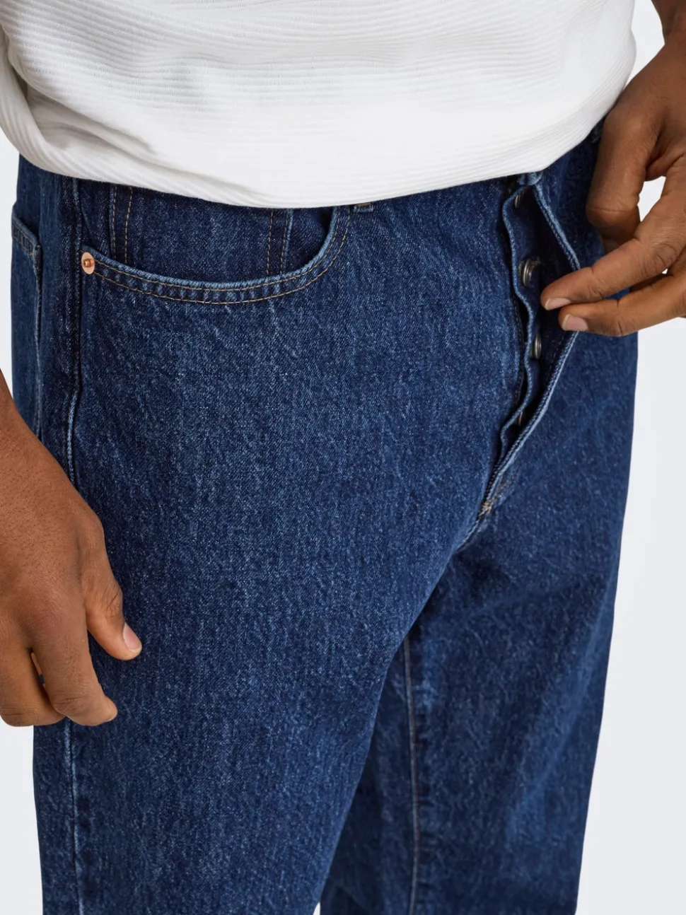 ONSTYE Wysoki stan Luźno dopasowane Jeans