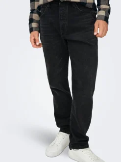 ONSYOKE Średni stan Krój tapered Stretch Jeans