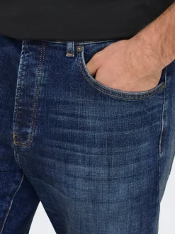 ONSYOKE Średni stan Krój tapered Jeans