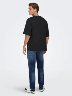 ONSYOKE Średni stan Krój tapered Jeans