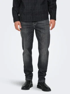 ONSYOKE Średni stan Krój tapered Jeans
