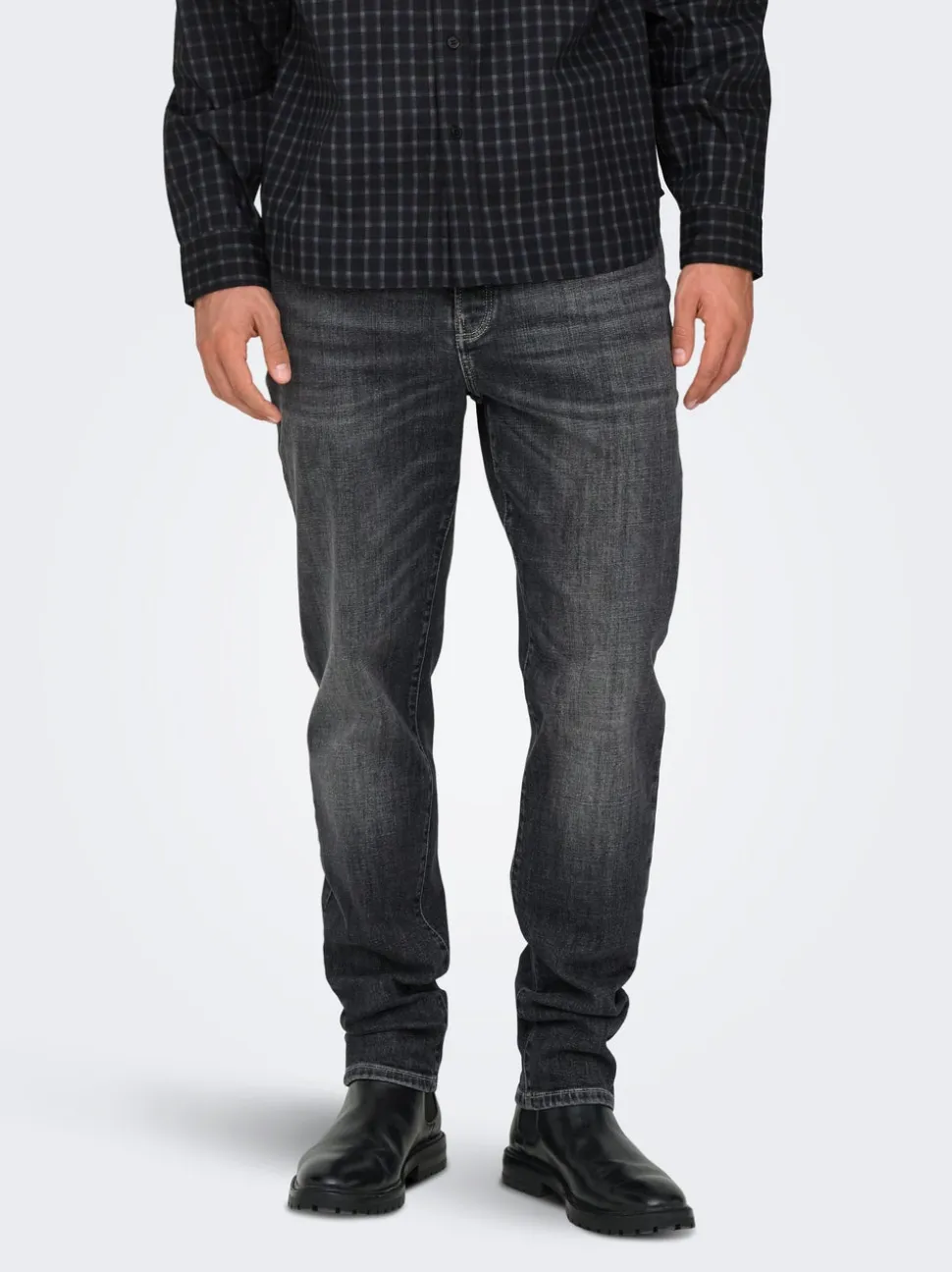 ONSYOKE Średni stan Krój tapered Jeans