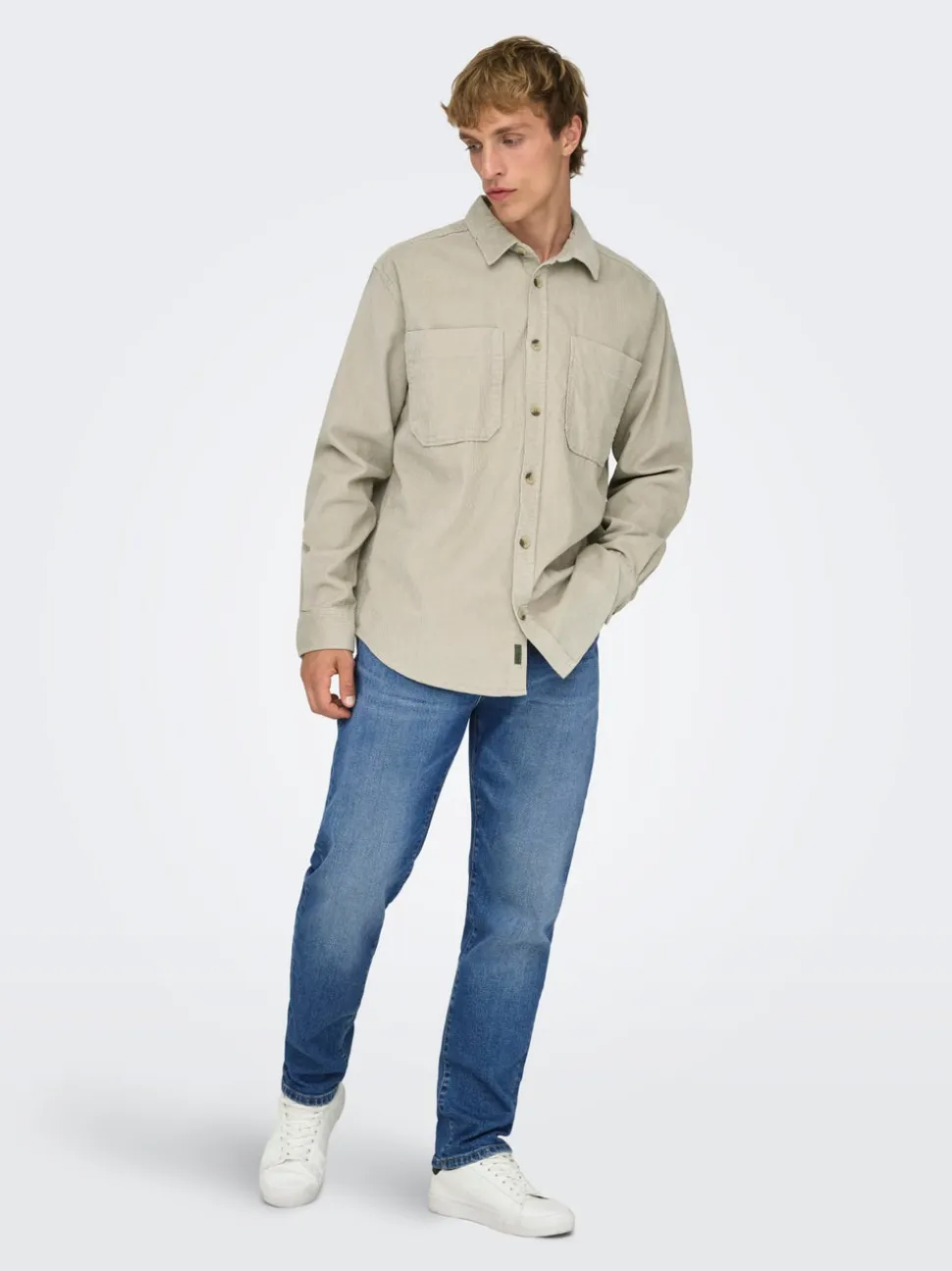 ONSYOKE Średni stan Krój tapered Stretch Jeans