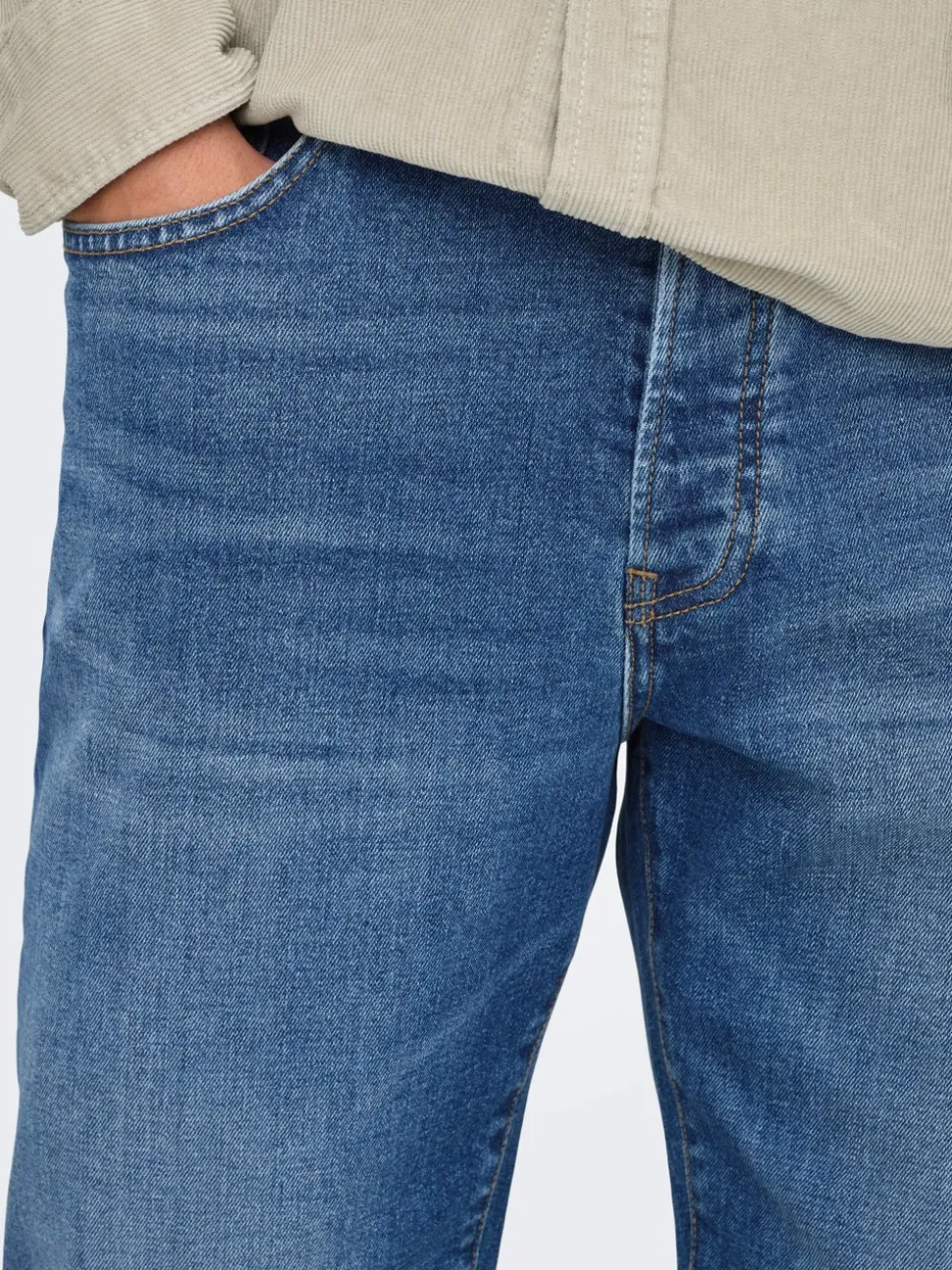 ONSYOKE Średni stan Krój tapered Stretch Jeans