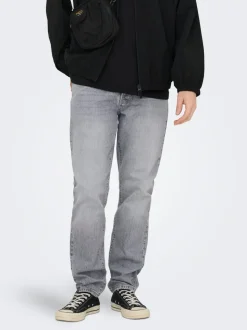 ONSYOKE Średni stan Krój tapered Jeans