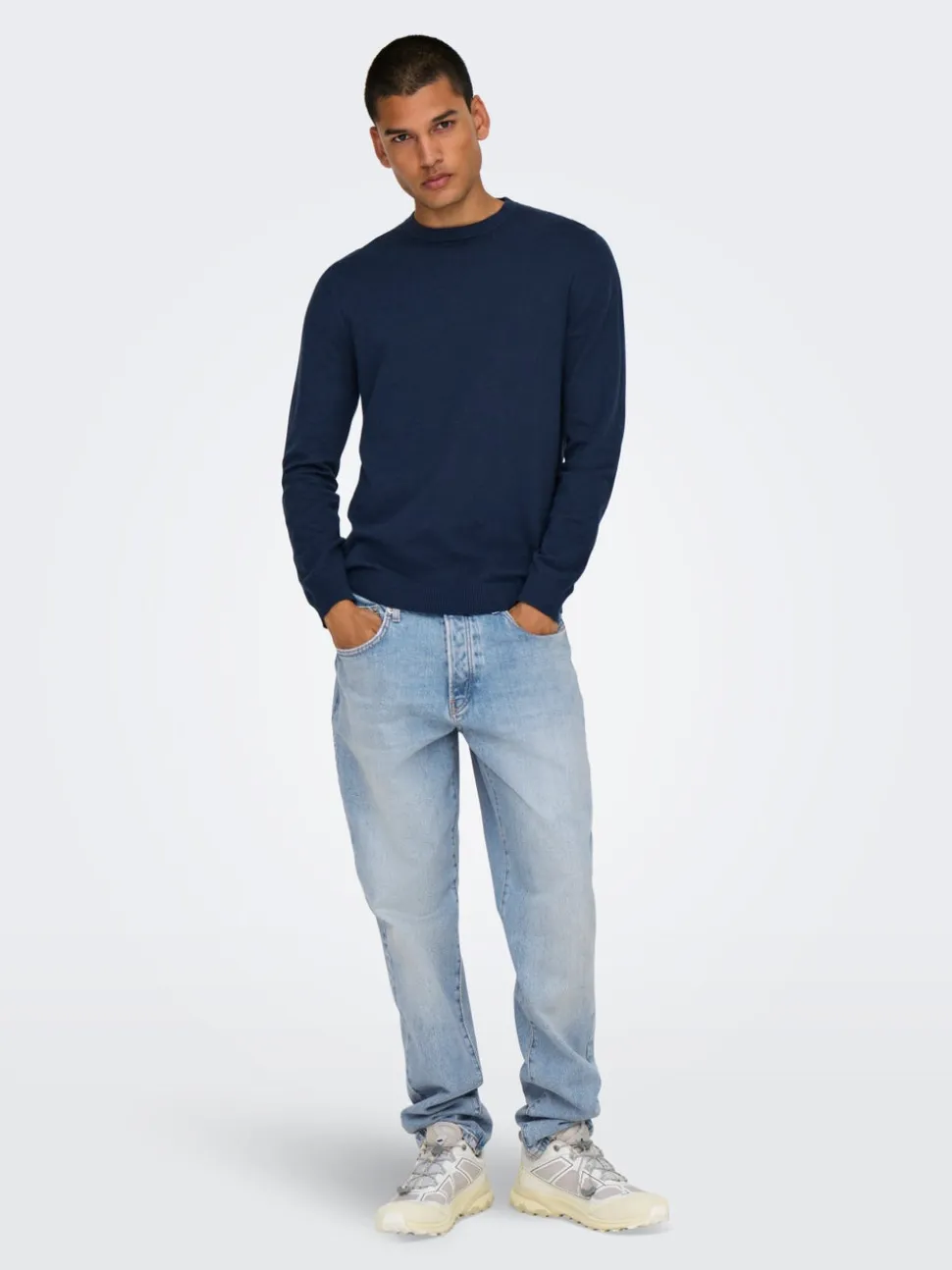 ONSYOKE Średnia talia Krój tapered Jeans
