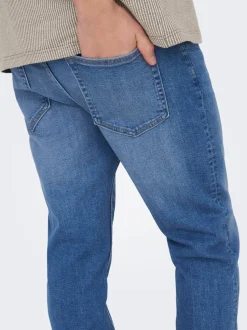 ONSYOKE Średnia talia Krój tapered Jeans