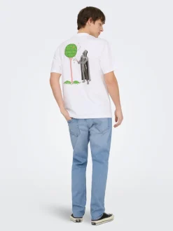 ONSYOKE Średnia talia Krój tapered Jeans