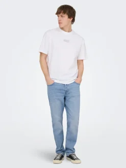 ONSYOKE Średnia talia Krój tapered Jeans