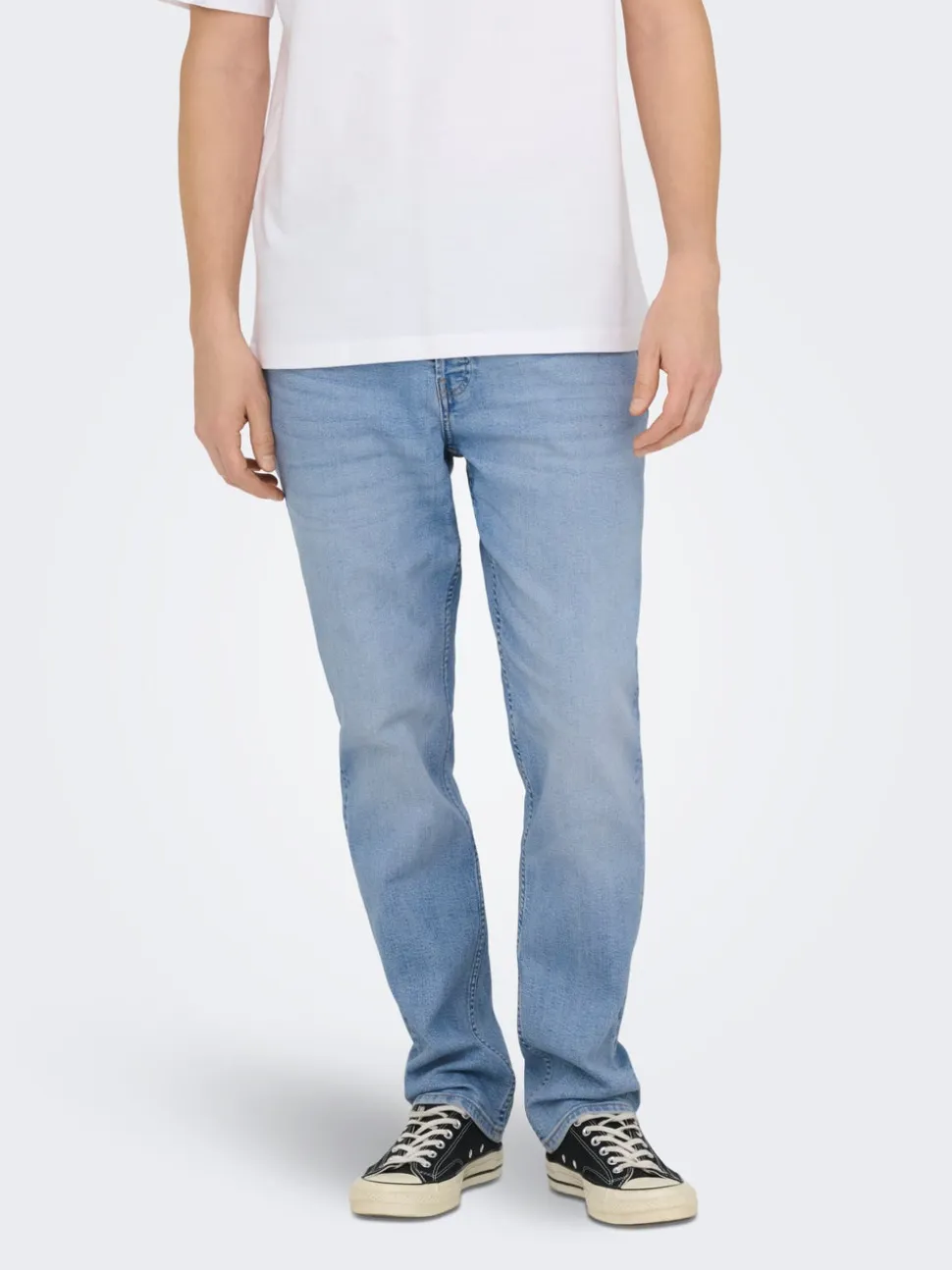 ONSYOKE Średnia talia Krój tapered Jeans