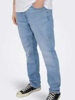 ONSYOKE Średnia talia Krój tapered Jeans