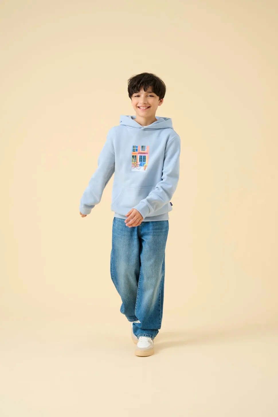 OSJFADE Średnia talia Luźno dopasowane Jeans